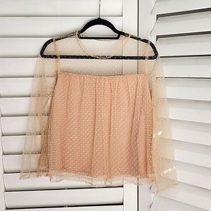 NWT Banana Republic sheer sleeved top